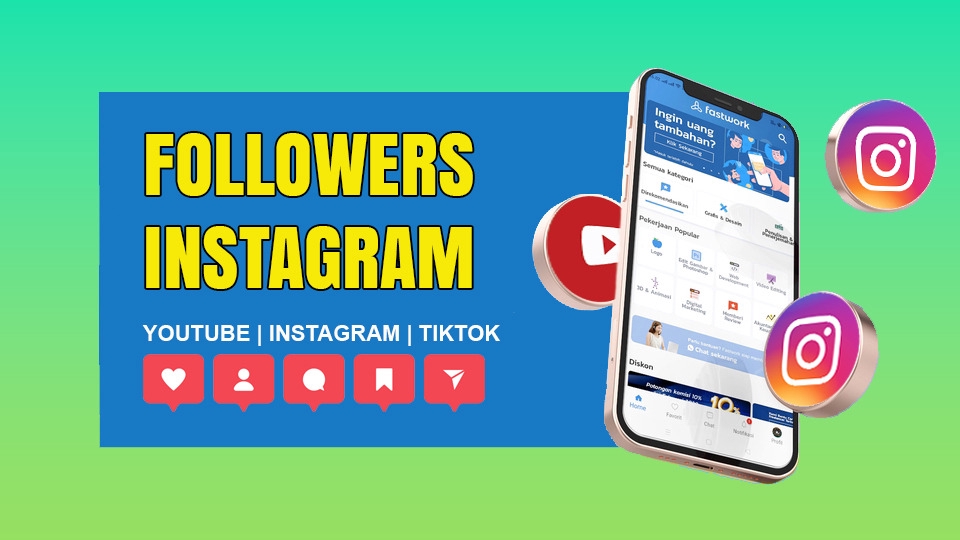 Jasa tambah followers Instagram, jual followers Instagram murah, jasa like Instagram, jasa tambah subscriber YouTube